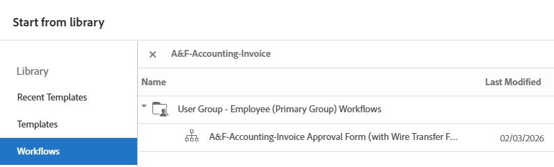 Adobe Sign Invoice Wire